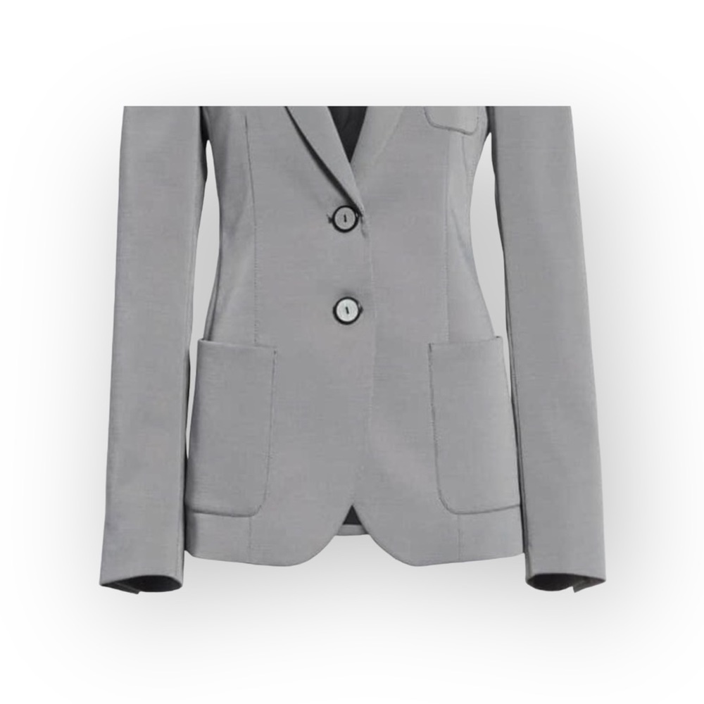 new Emporio Armani ⌘ Tailored Textured Patch Pocket Stretch Blazer ⌘ Mini Checks - Picture 10 of 17